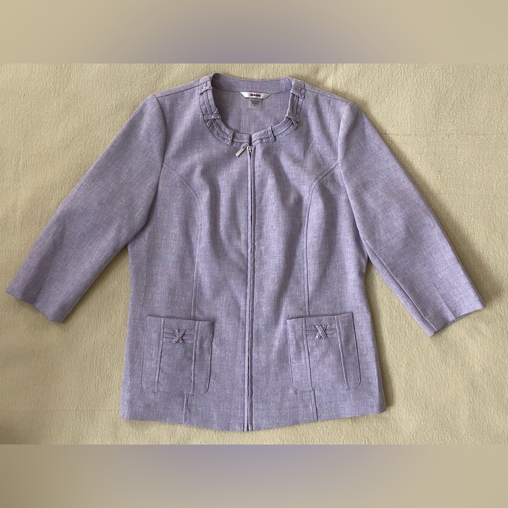 Alia Y2K purple blazer